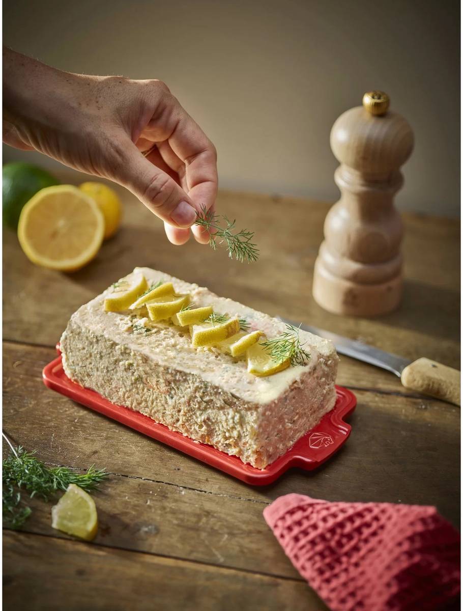 Peugeot Appolia Keramická terina s lisem, 20 cm, červená