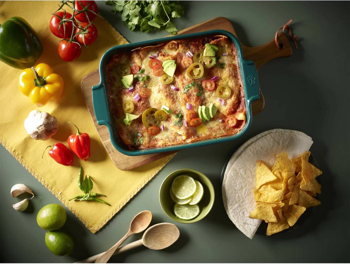 Peugeot Appolia Keramická zapékací mísa, 40 cm, tmavě zelená