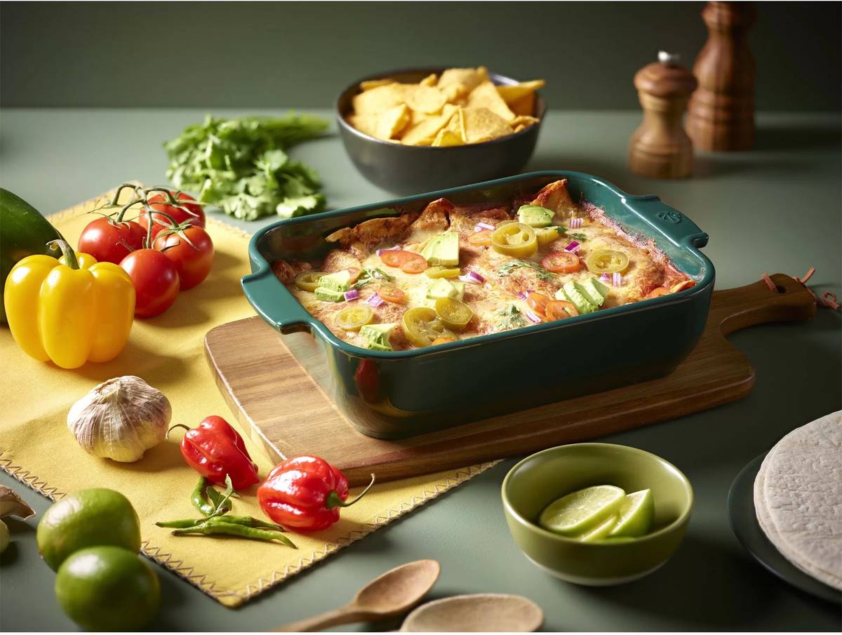 Peugeot Appolia Keramická zapékací mísa, 36 cm, tmavě zelená