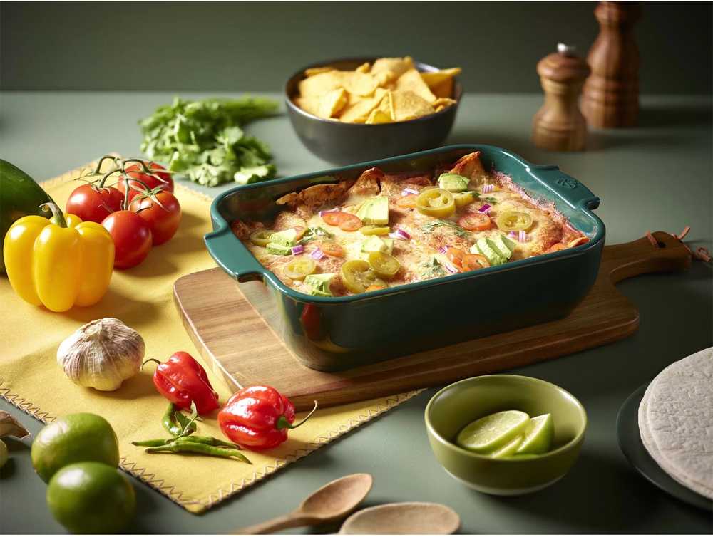 Peugeot Appolia Keramická zapékací mísa, 36 cm, tmavě zelená