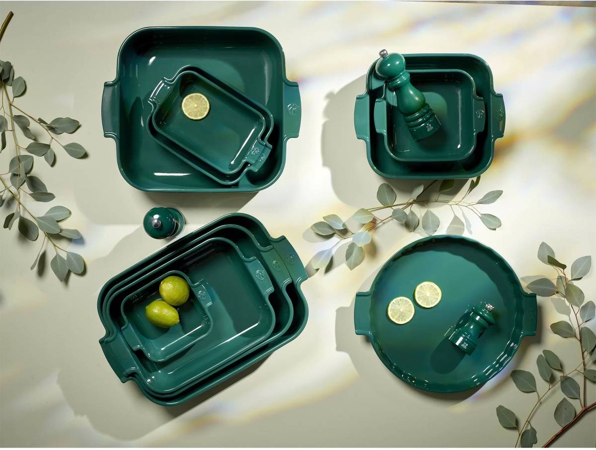 Peugeot Appolia Keramická zapékací mísa, 32 cm, tmavě zelená