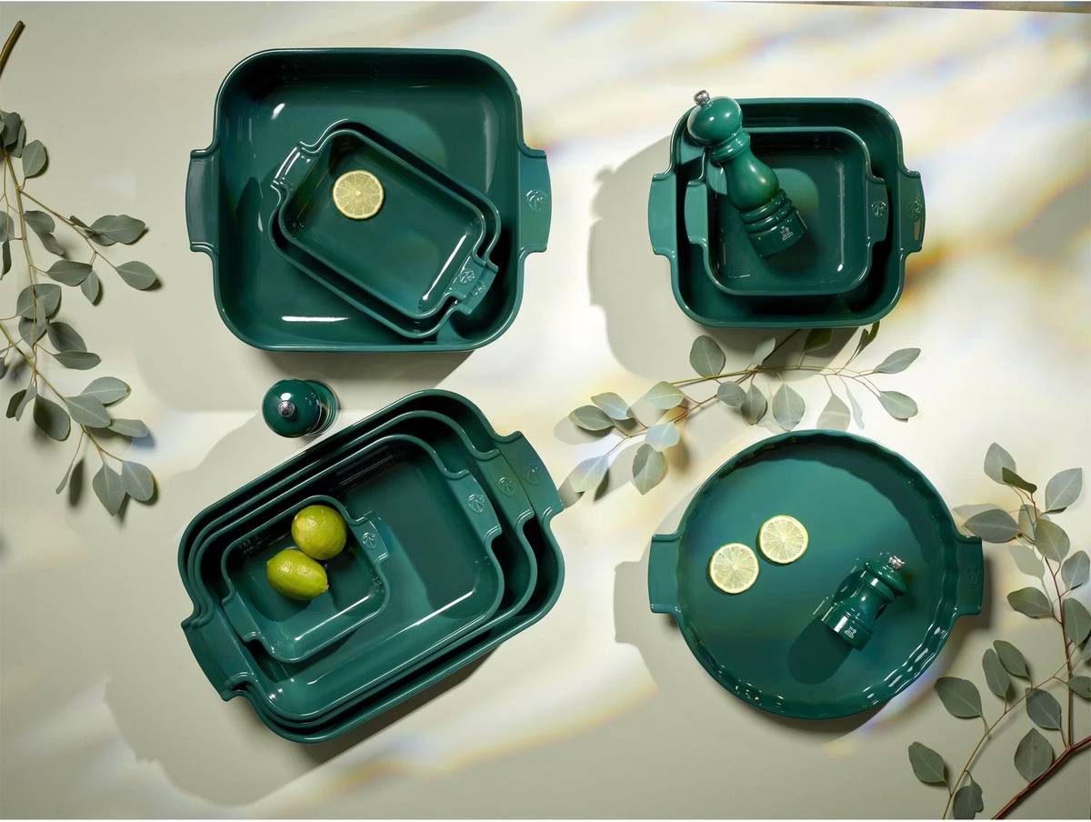 Peugeot Appolia Keramická zapékací mísa, 36 cm, tmavě zelená