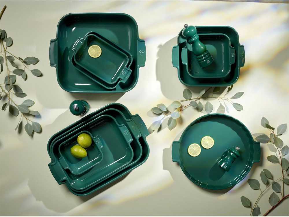 Peugeot Appolia Keramická zapékací mísa, 21 cm, tmavě zelená