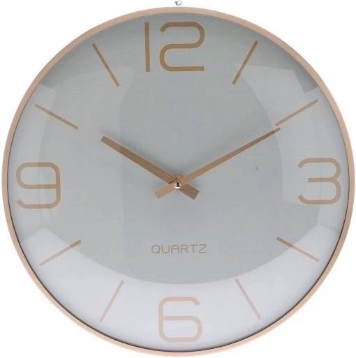 Segnale Nástěnné hodiny se zlatými číslicemi, 30 cm, šedá