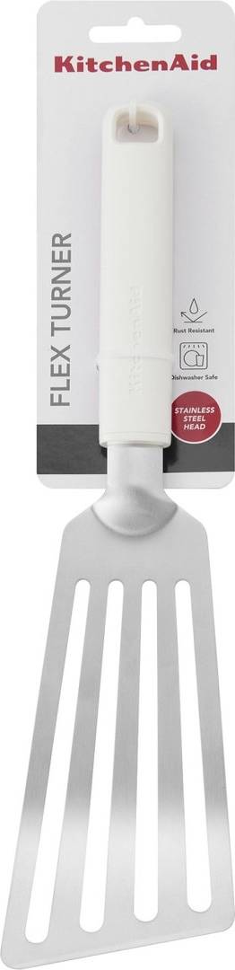 KitchenAid Nerezová obracečka, 31.5 cm, porcelain white