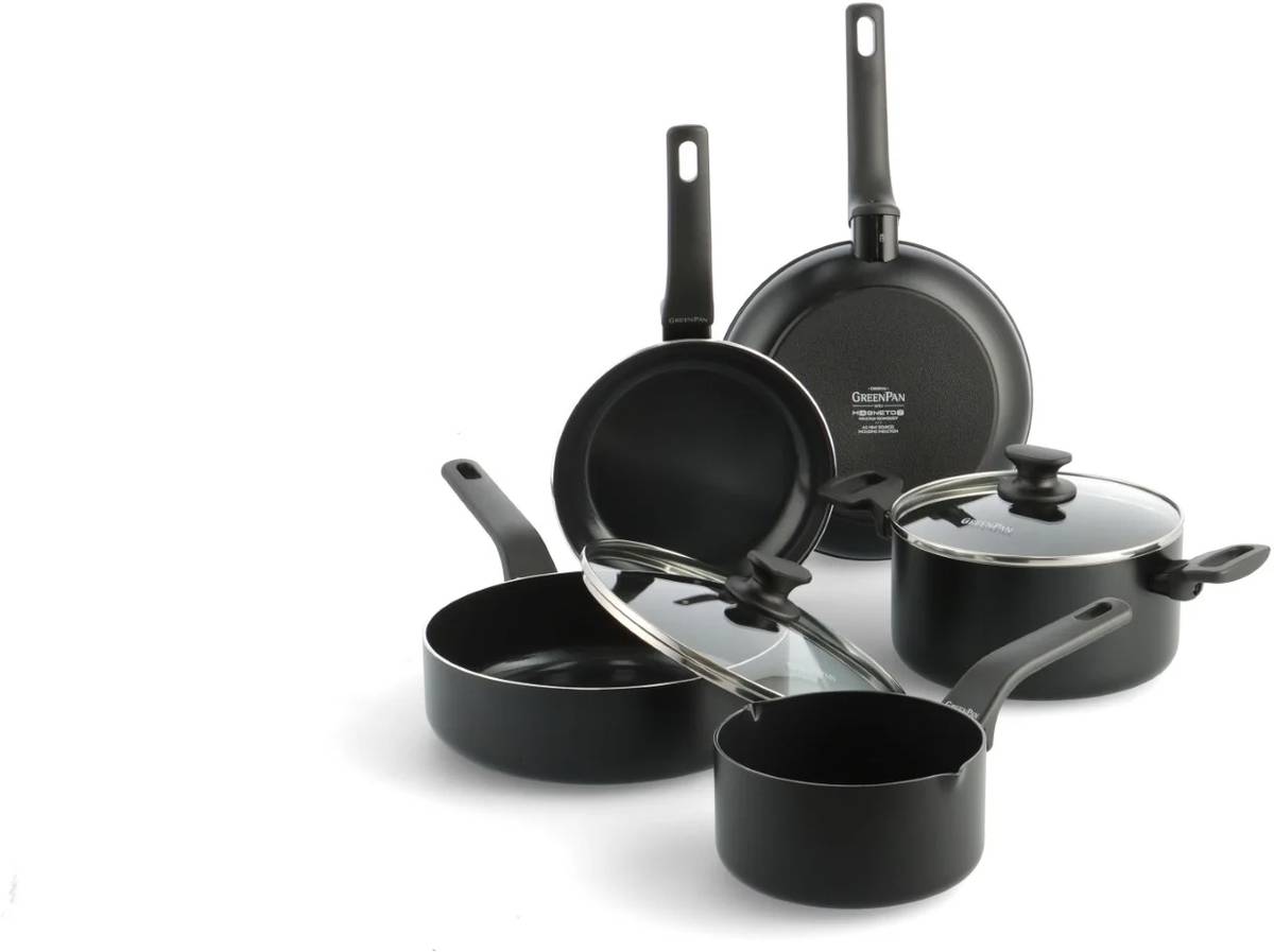 GreenPan Essence Sada nádobí, 9 ks, černá