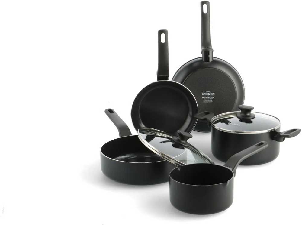 GreenPan Essence Sada nádobí, 9 ks, černá