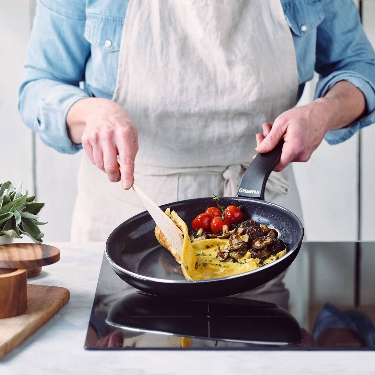 GreenPan Essence Sada nádobí, 9 ks, černá