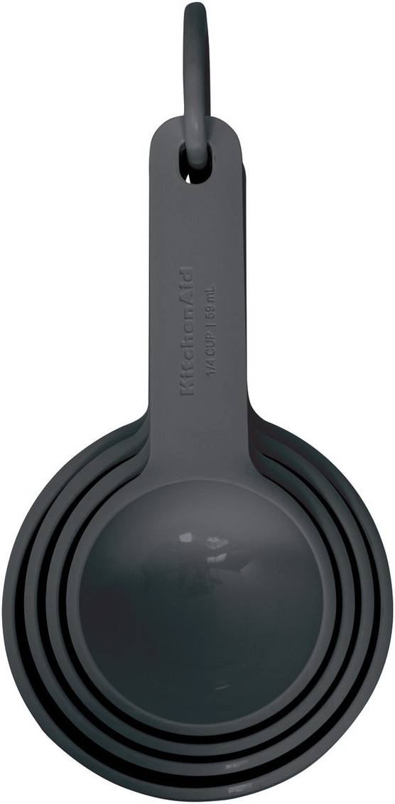 KitchenAid Sada odměrek, 4 ks, charcoal grey