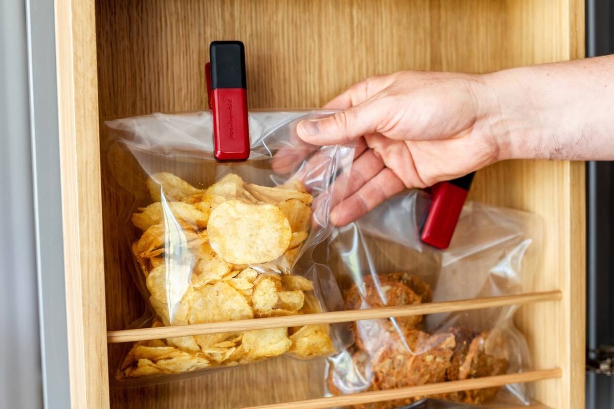 KitchenAid Sada klipů na uzavírání sáčků, 4 ks, empire red