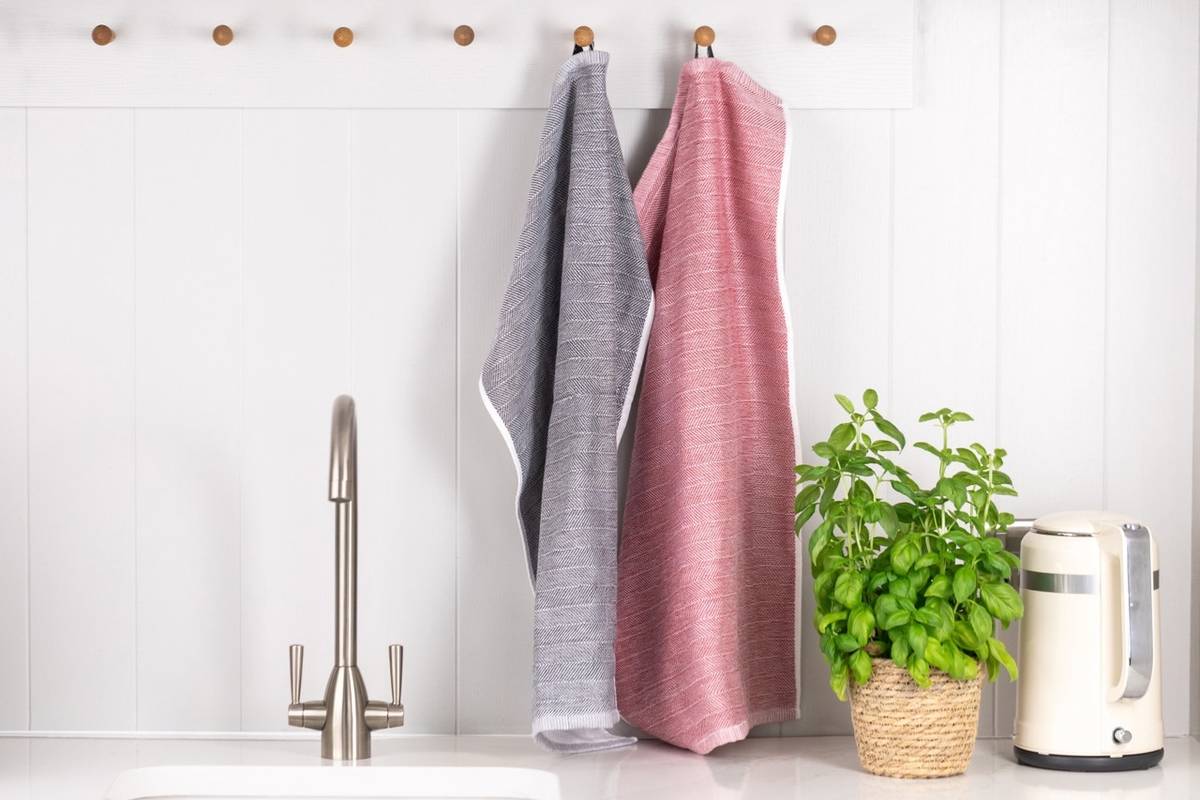 KitchenAid Sada utěrek, 2 ks, empire red a charcoal grey