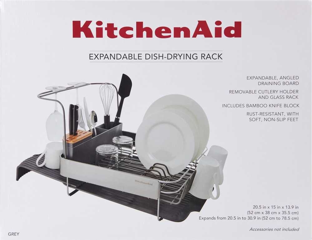 KitchenAid Odkapávač na nádobí, rozšiřitelný