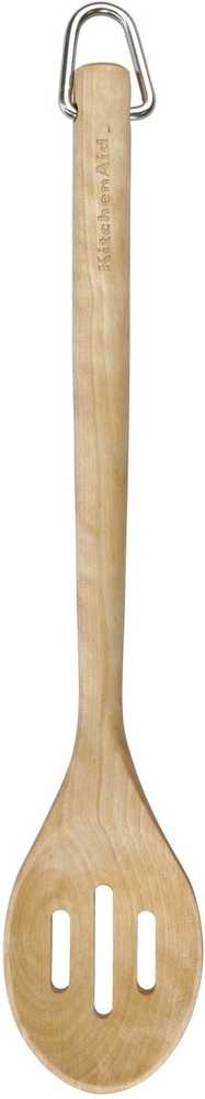 KitchenAid Dřevěná vařečka s drážkami, bříza