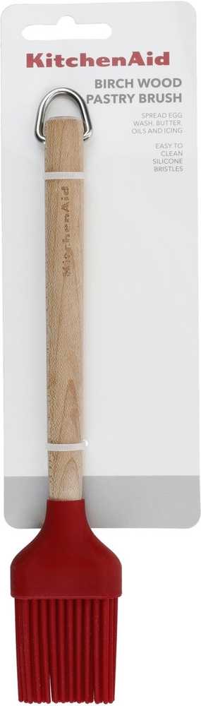KitchenAid Dřevěná mašlovačka se silikonovou hlavou, empire red