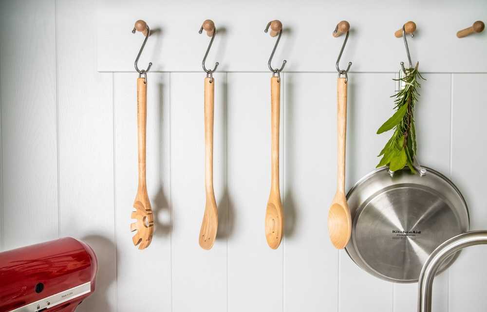 KitchenAid Sada dřevěného kuchyňského náčiní, 4 ks, bříza