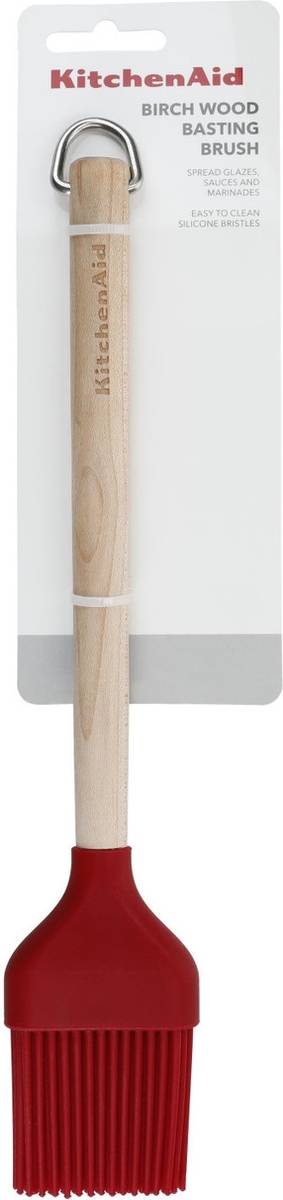 KitchenAid Dřevěná mašlovačka se silikonovou hlavou, empire red