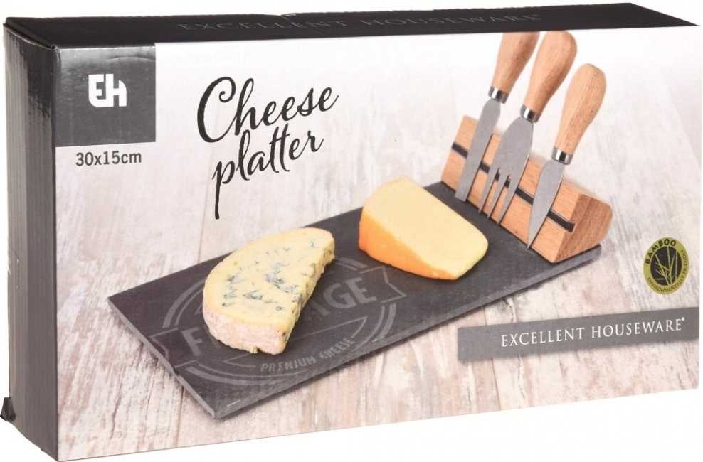 Excellent Servírovací prkénko na sýr, 4 ks