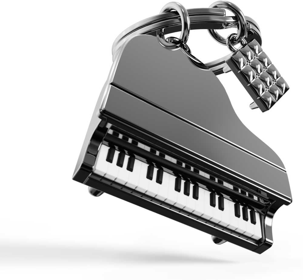 MTM Klíčenka s přívěskem piana a stoličky