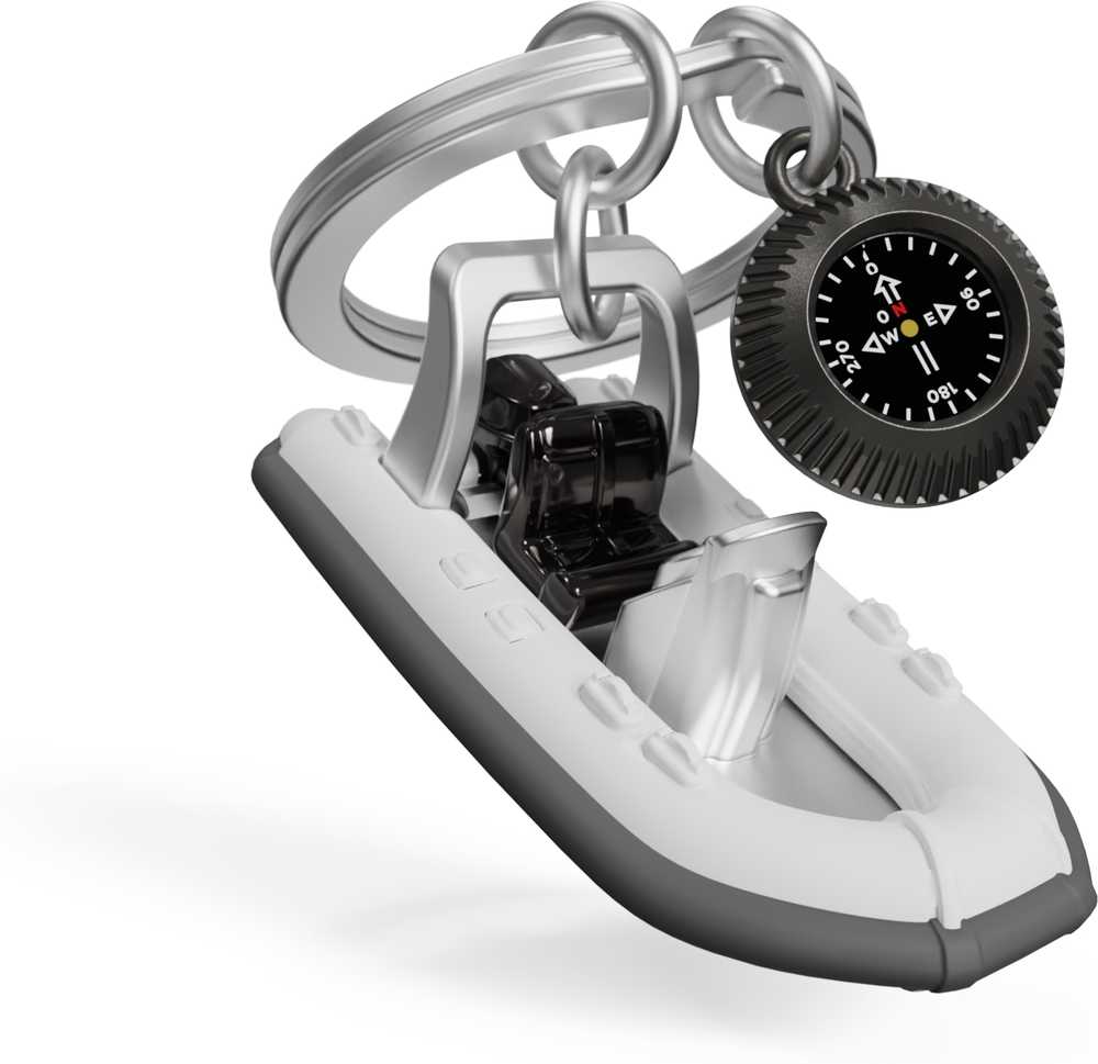 MTM Klíčenka s motorovým raftem a kompasem