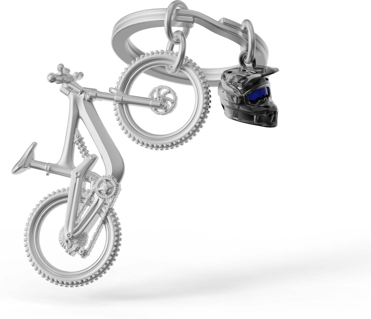 MTM Klíčenka s přívěskem horkého kola s helmou