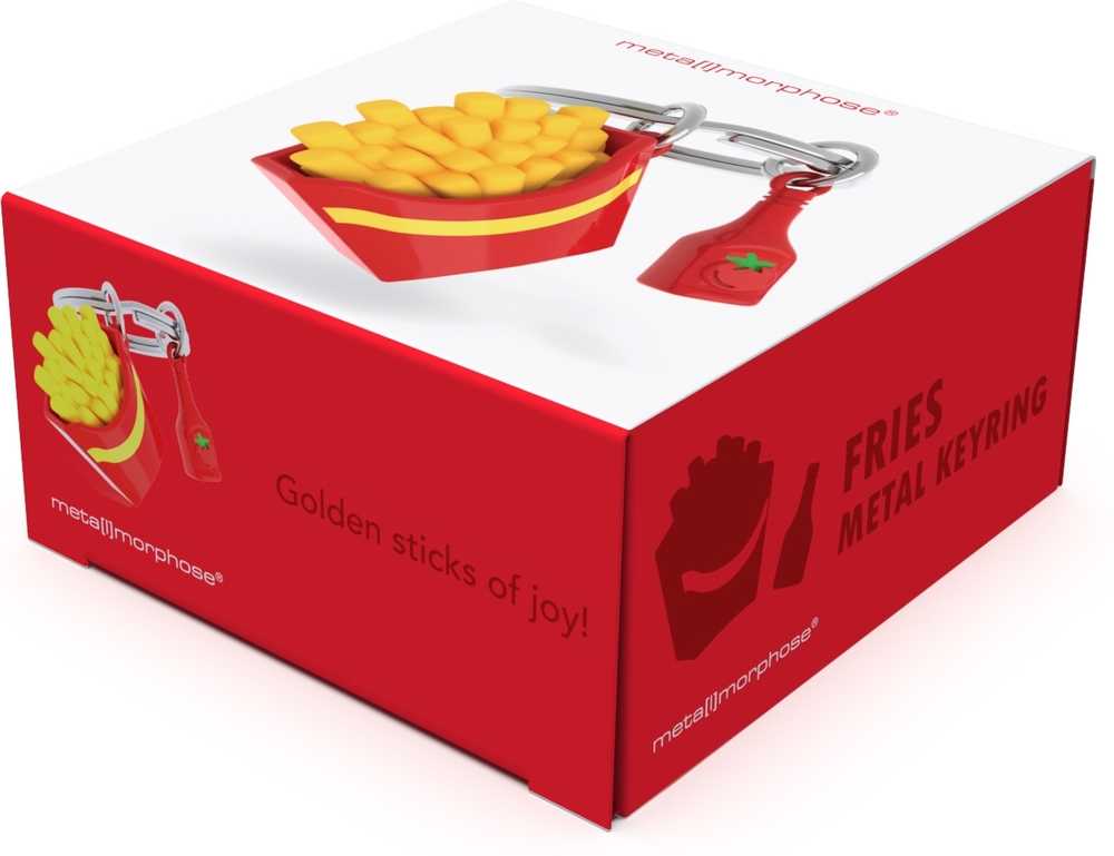 MTM Klíčenka s přívěskem hranolek a kečupu