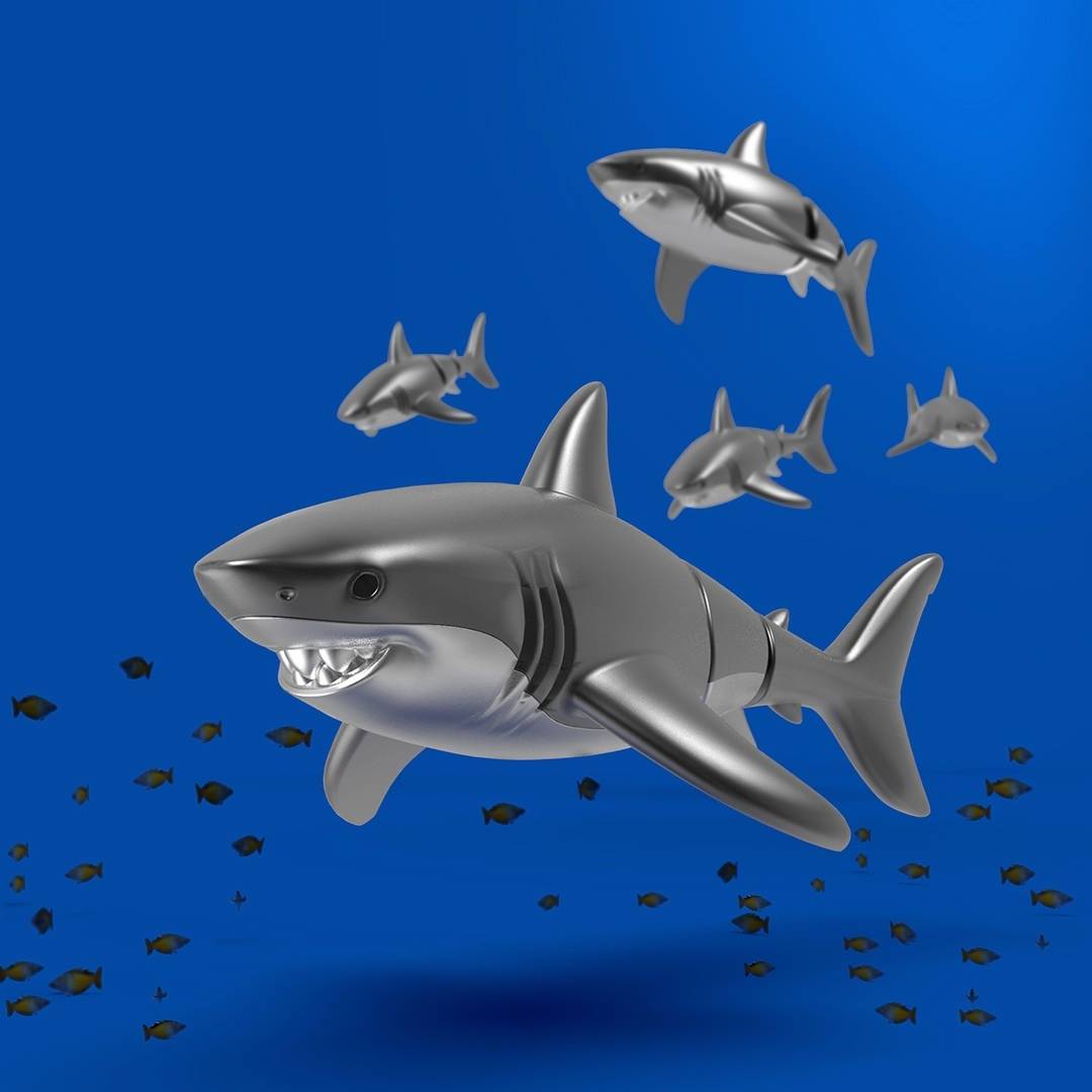 MTM Klíčenka s přívěskem žraloka