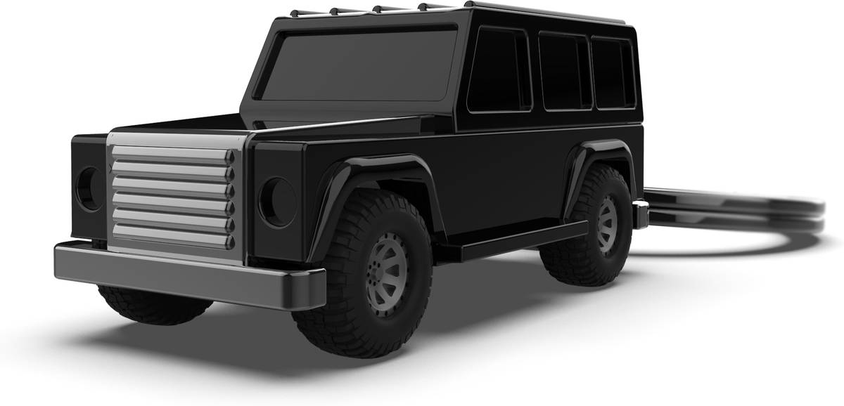 MTM Klíčenka s přívěskem off road auta, černá