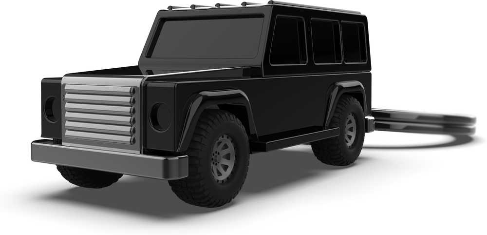 MTM Klíčenka s přívěskem off road auta, černá