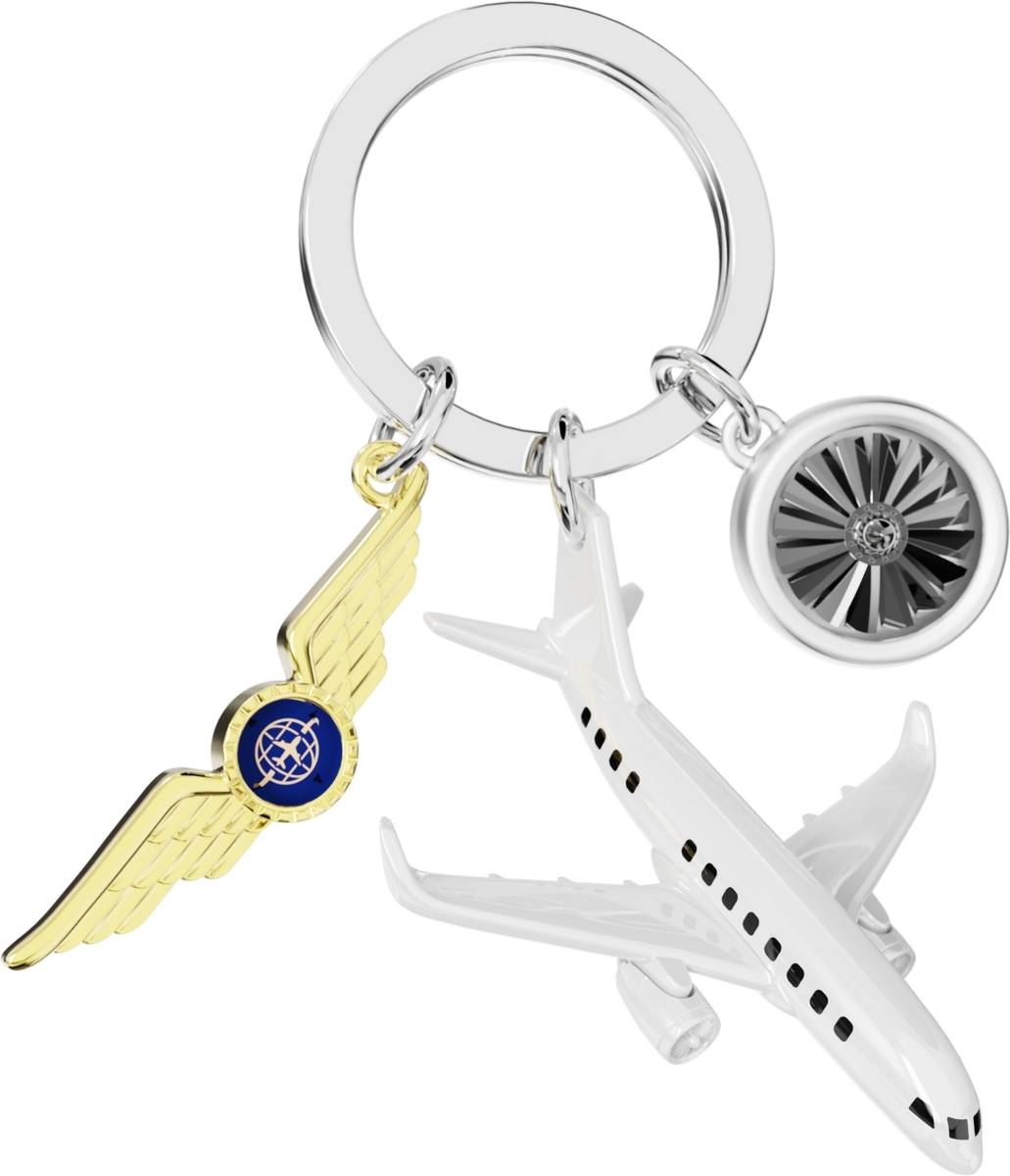 MTM Klíčenka s přívěskem letadla a motoru