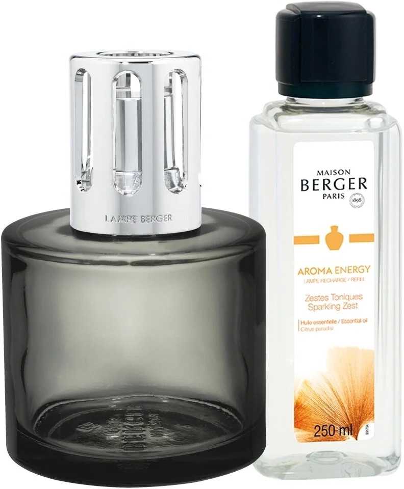Maison Berger Paris Sada katalytické lampy s náplní Sparkling zest 250 ml, šedá
