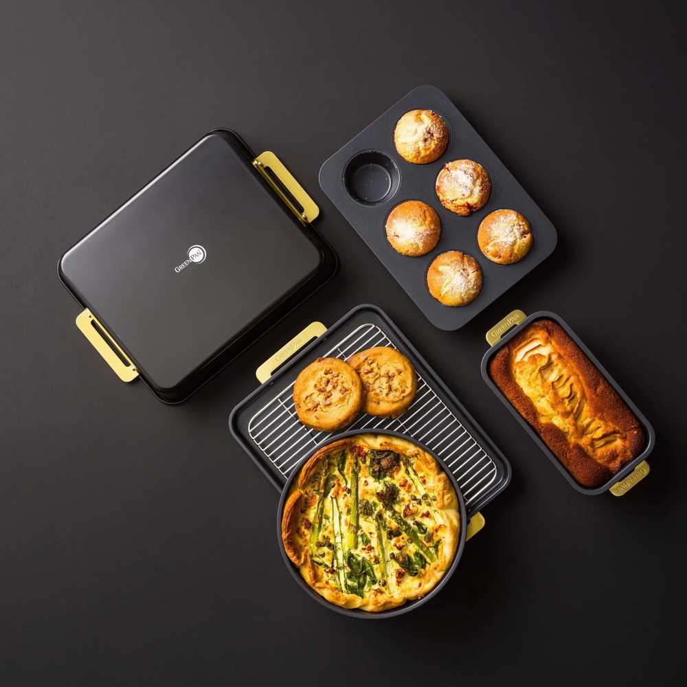 GreenPan Padova Reserve Sada pečících forem, 6 ks, černá