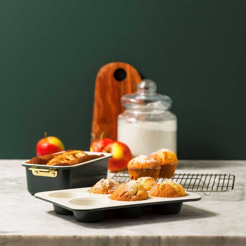 GreenPan Padova Reserve Sada pečících forem, 6 ks, tmavě zelená