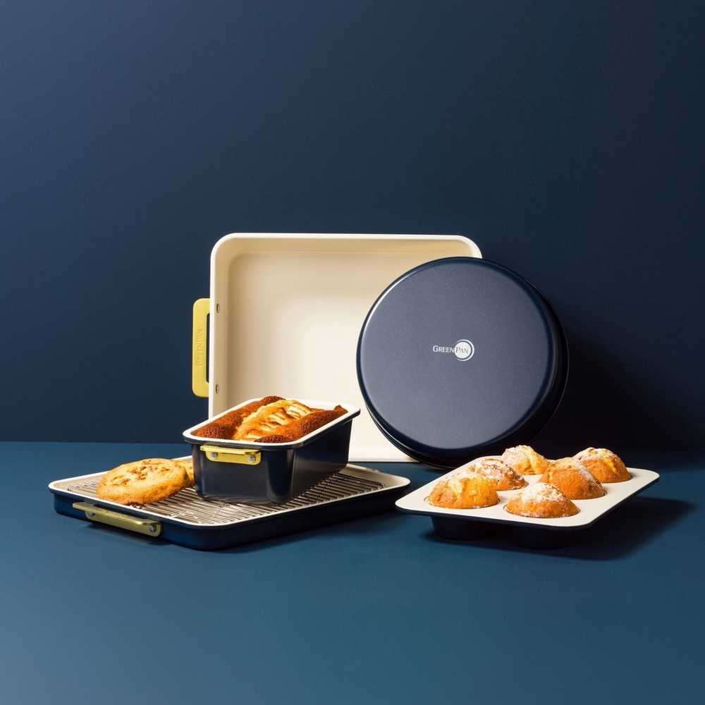 GreenPan Padova Reserve Sada pečících forem, 6 ks, inkoustově modrá