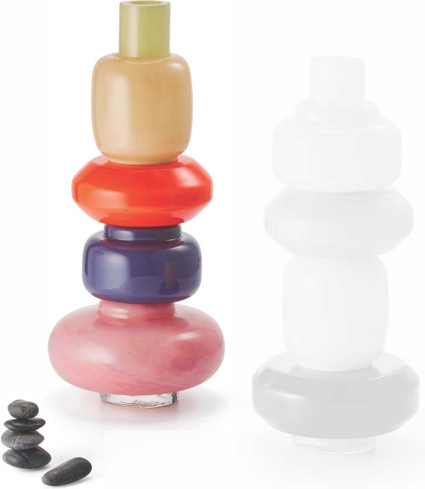 Philippi Modulární váza Bianetti, 5 ks, červená