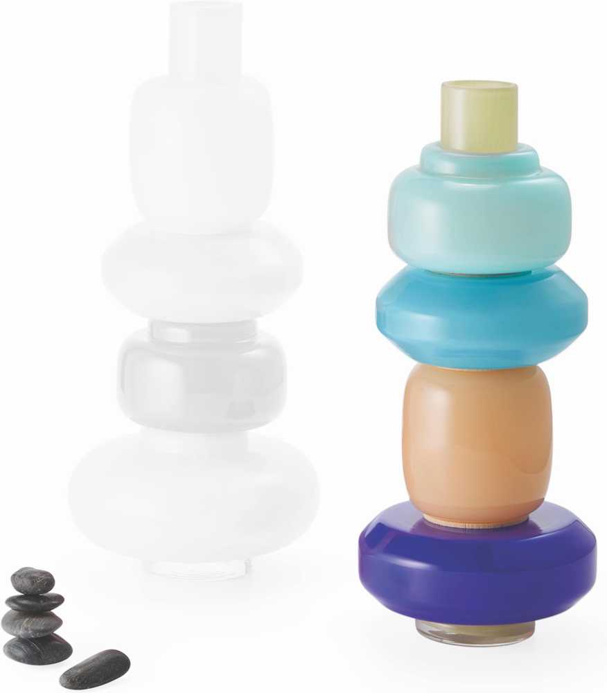 Philippi Modulární váza Bianetti, 5 ks, modrá