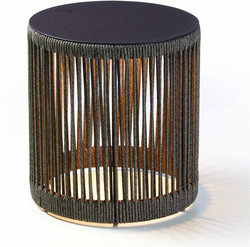 Philippi Venkovní stolička / lampička Lumen, 37 cm, mocca