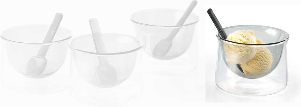 Philippi Pohárek na zmrzlinu se lžičkou Gelato, šedá