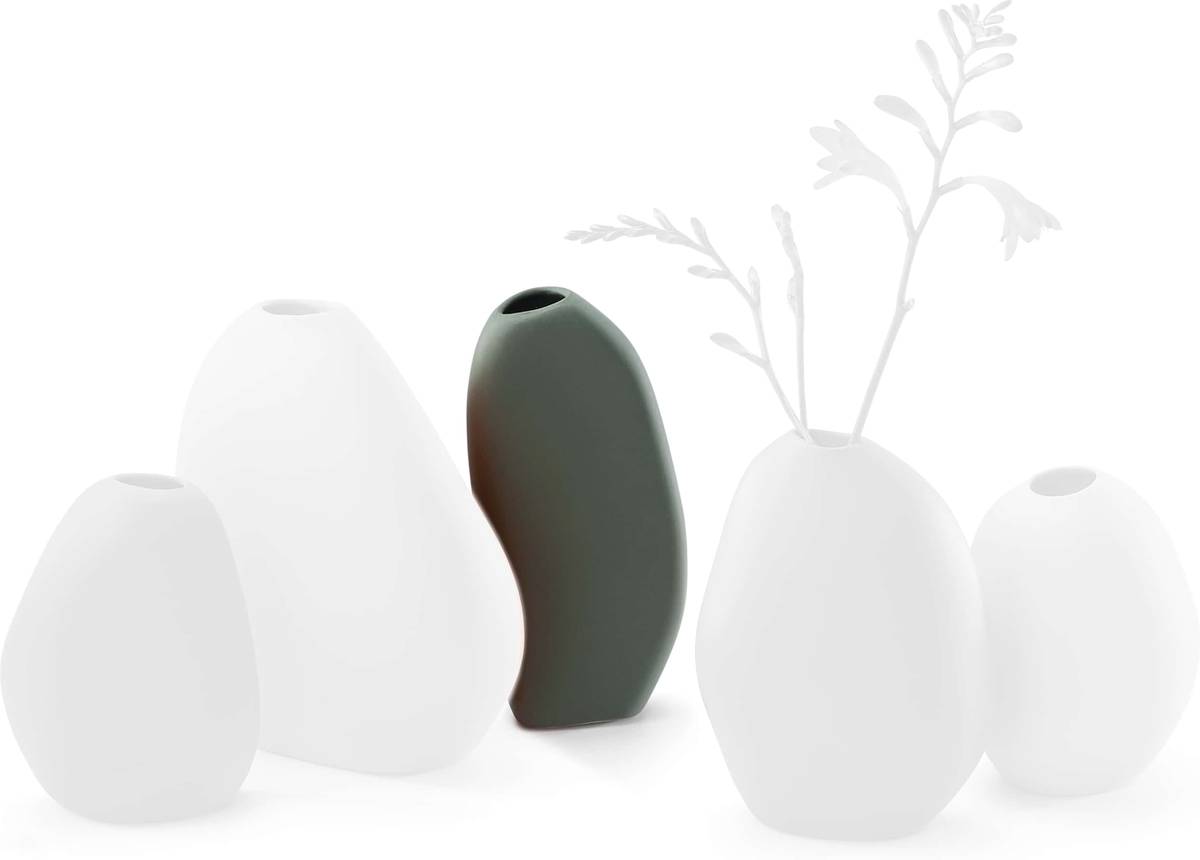 Philippi Keramická váza Bud, šedozelená