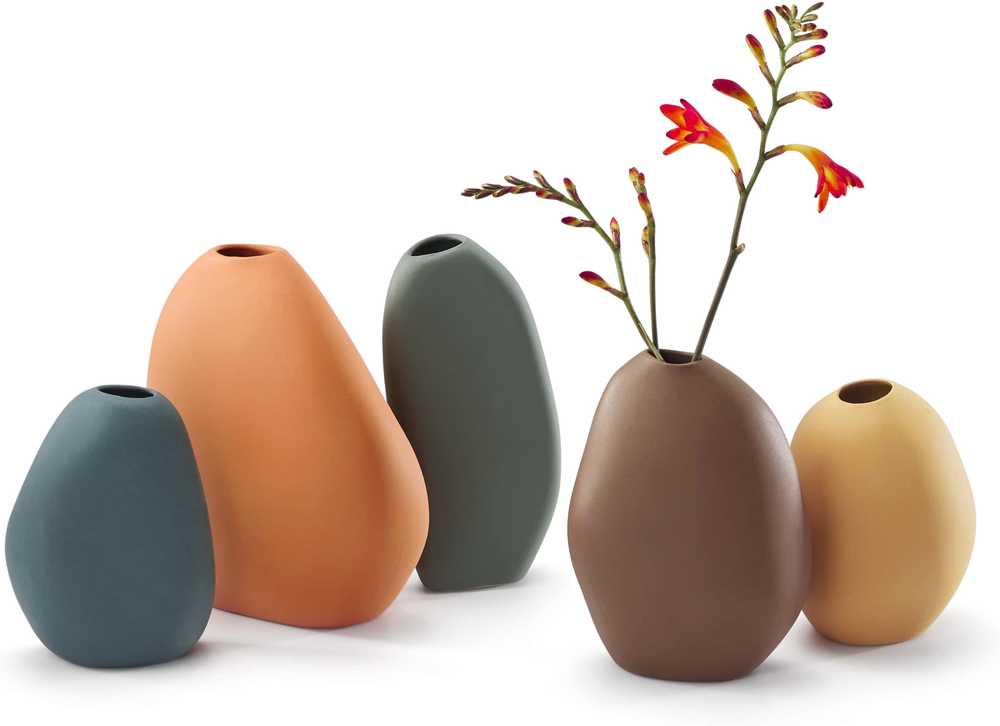 Philippi Keramická váza Bud, šedozelená