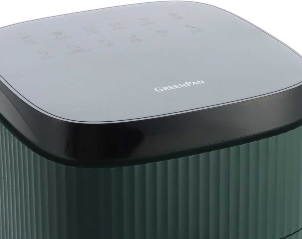 GreenPan Horkovzdušná fritéza Bistro Silhouette, 5 l, zelená