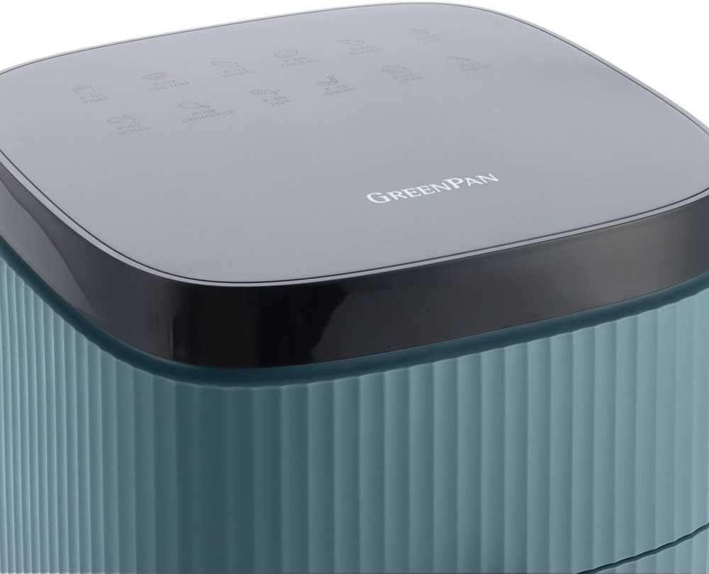 GreenPan Horkovzdušná fritéza Bistro Silhouette, 5 l, šedozelená