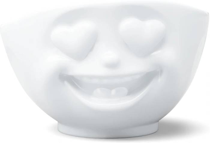 58products Miska Heartful, 500 ml, bílá