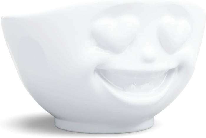 58products Miska Heartful, 500 ml, bílá