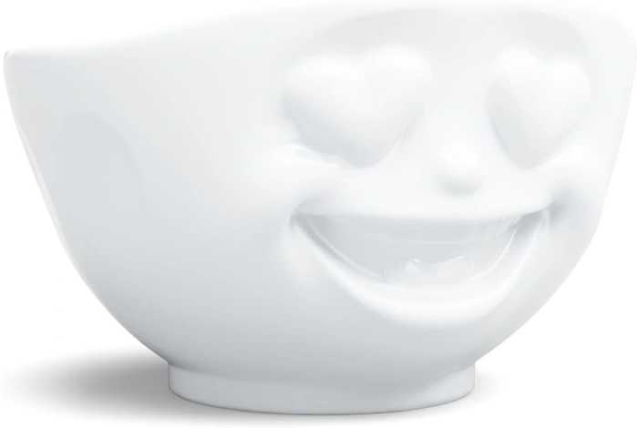 58products Miska Heartful, 500 ml, bílá