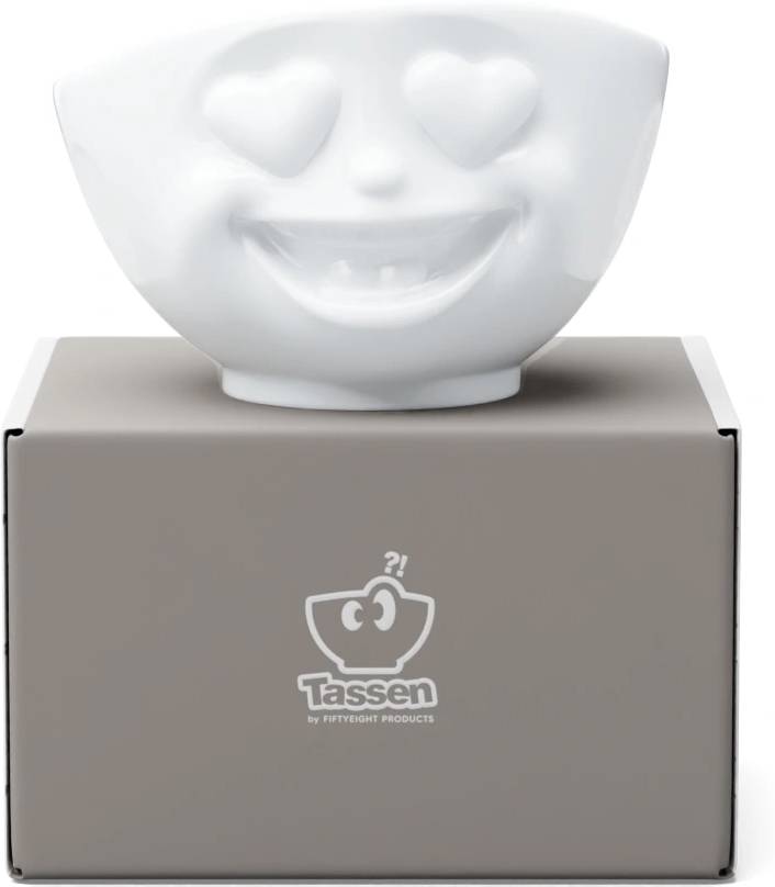 58products Miska Heartful, 500 ml, bílá