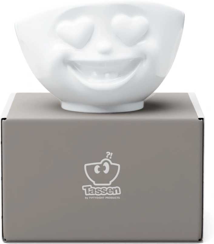 58products Miska Heartful, 500 ml, bílá