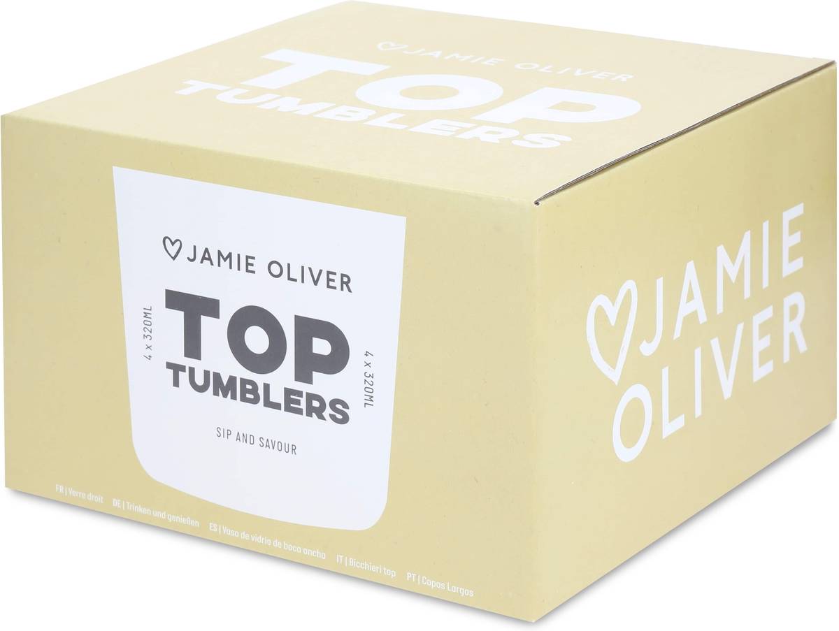 Jamie Oliver Sada sklenic, 320 ml, 4 ks