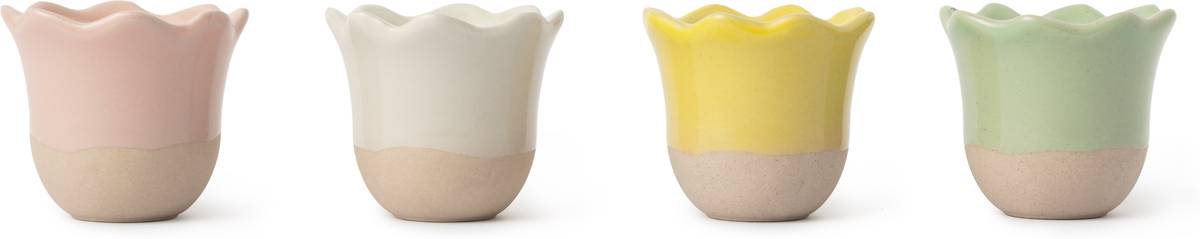 Jamie Oliver Sada kalíšků na vajíčka, 4 ks, různobarevné