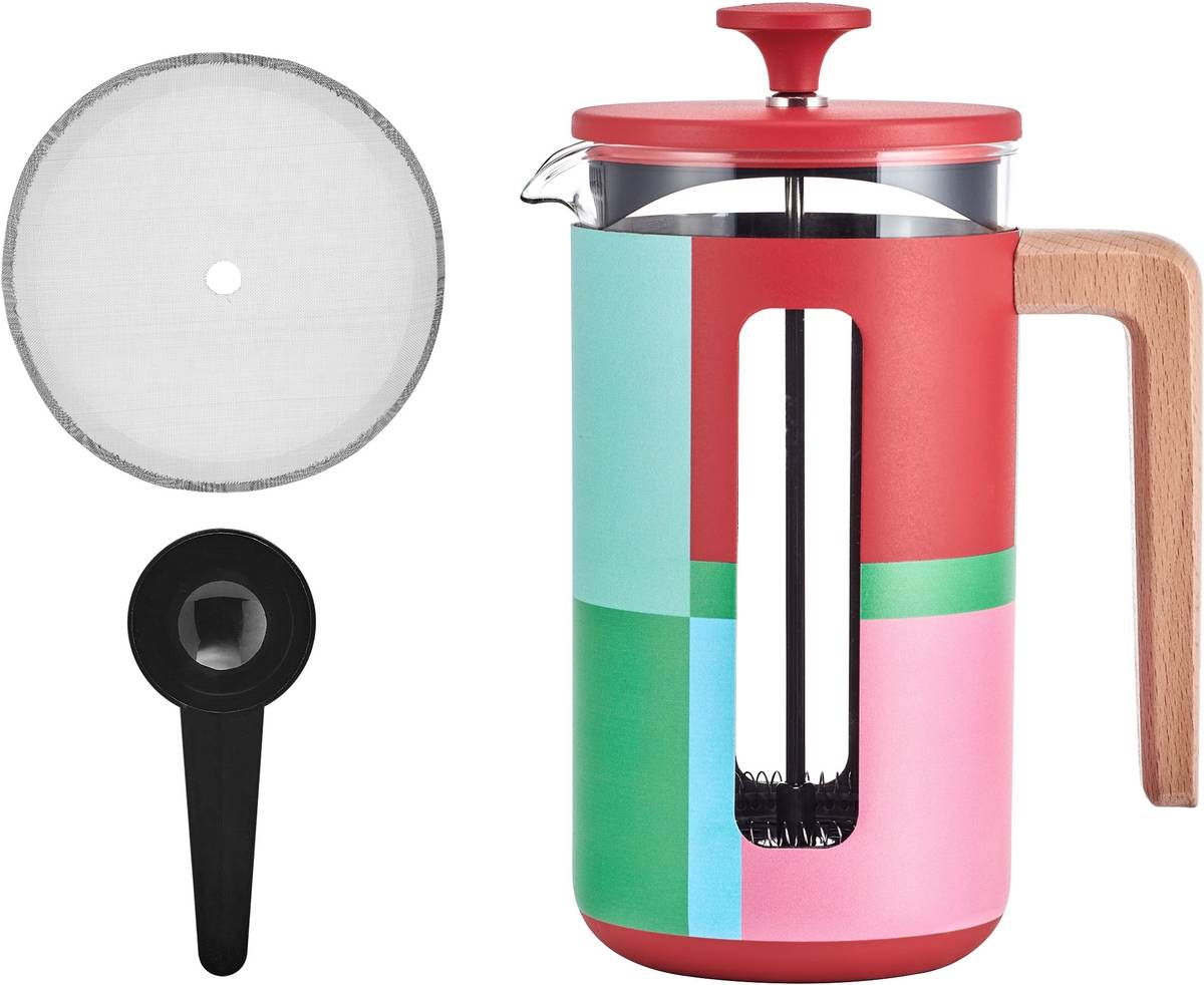 La Cafetière French Press z nerezové oceli, Utopian Lines, pro 8 šálků