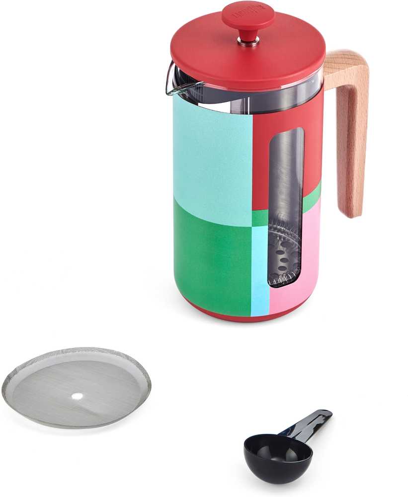 La Cafetière French Press z nerezové oceli, Utopian Lines, pro 8 šálků